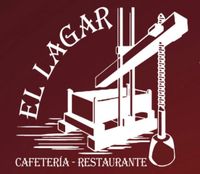 A logo for el lagar cafeteria and restaurante