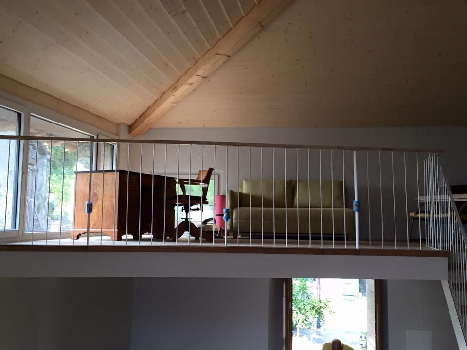 ringhiera soppalco interno - Fabrizio Bossi - Fabbro - Metalcostruzioni - Ticino