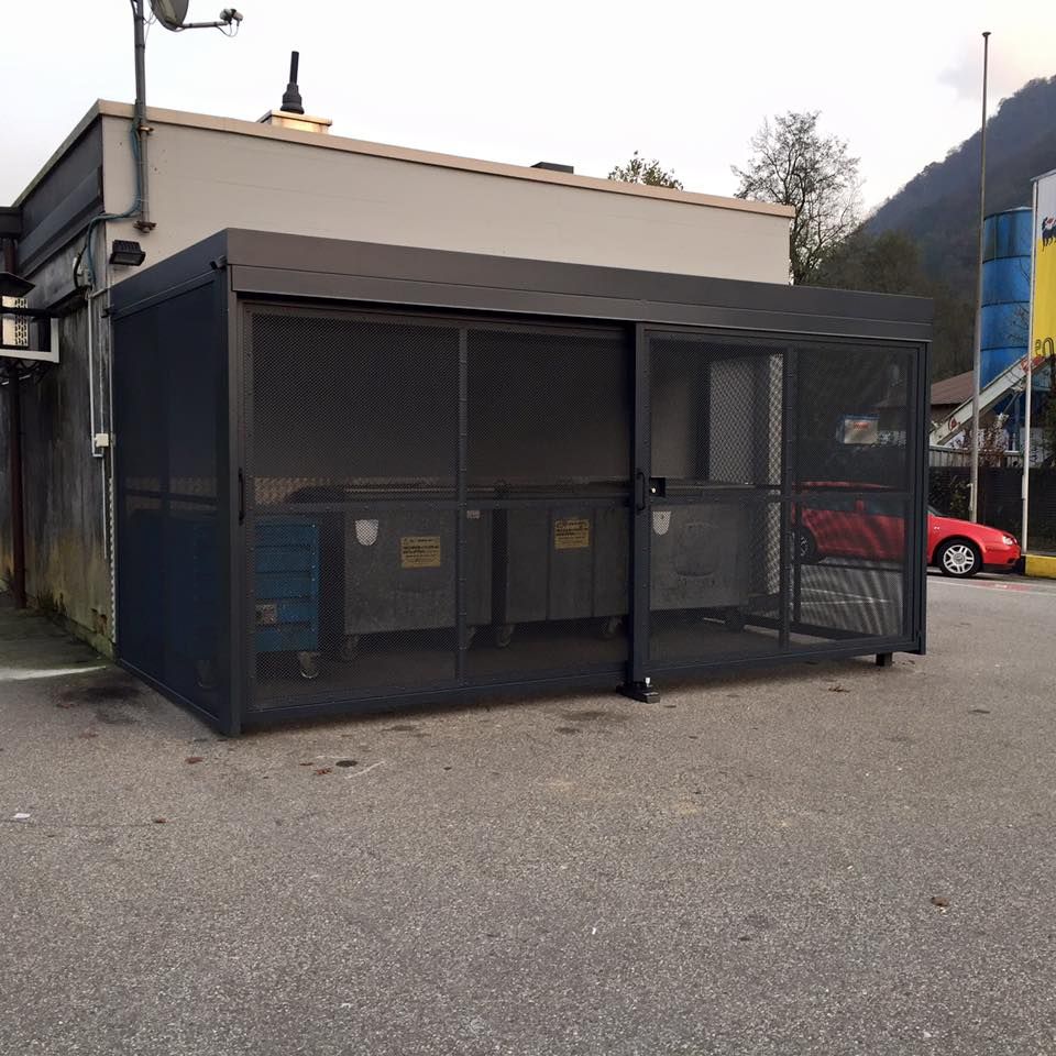 box proettivo per cassonetti - Fabrizio Bossi - Fabbro - Metalcostruzioni - Ticino