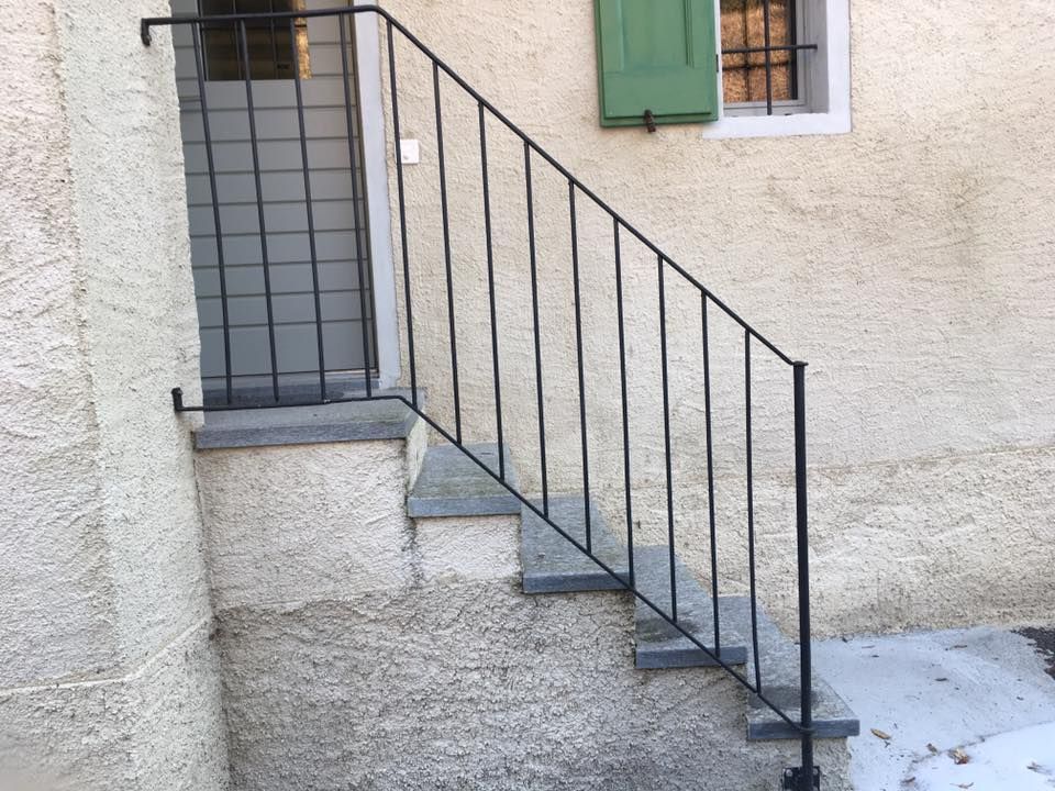 ringhiera scala - Fabrizio Bossi - Fabbro - Metalcostruzioni - Ticino