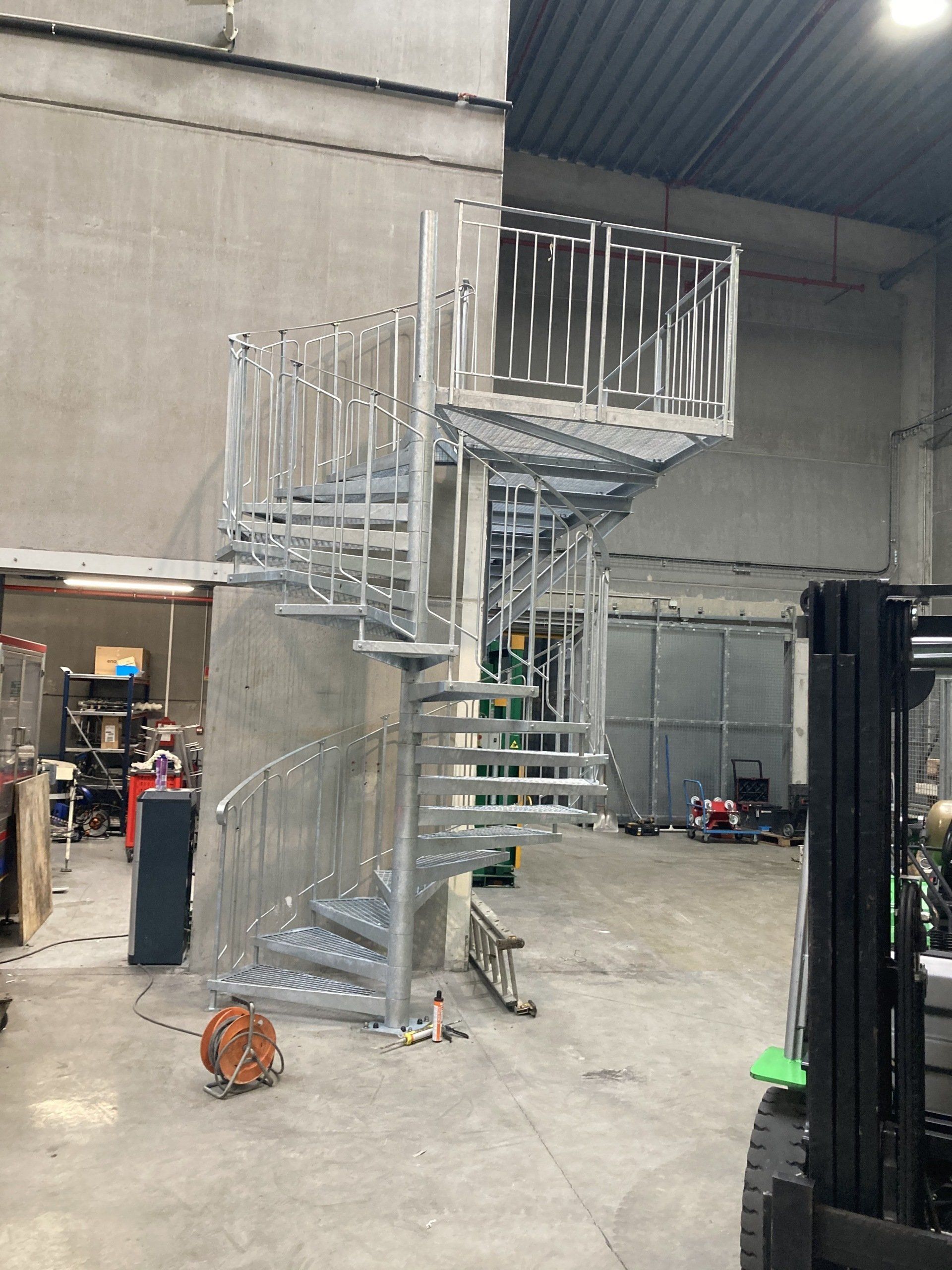 Escaliers en colimaçon en fer