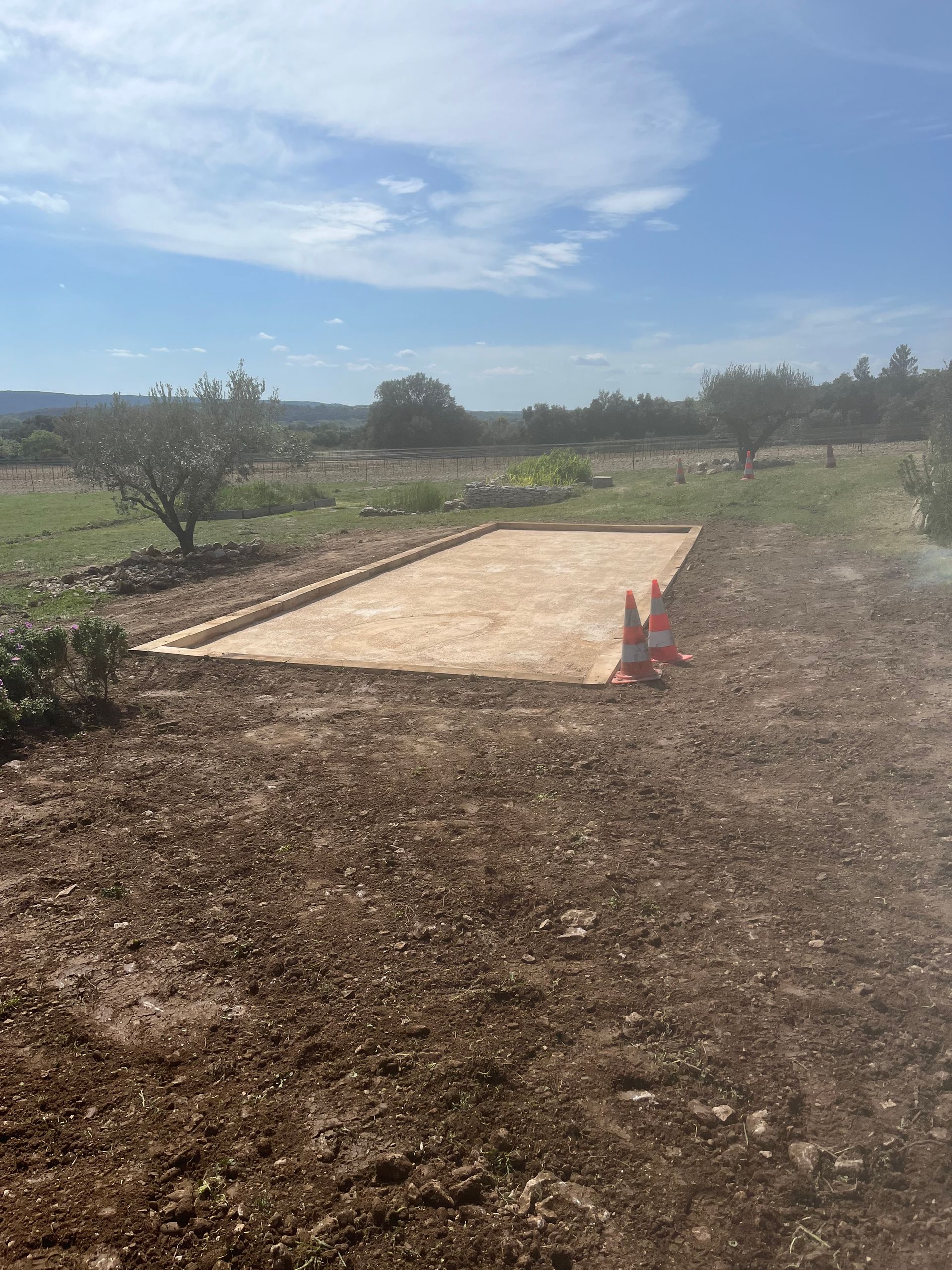 Création d'un terrain de pétanque