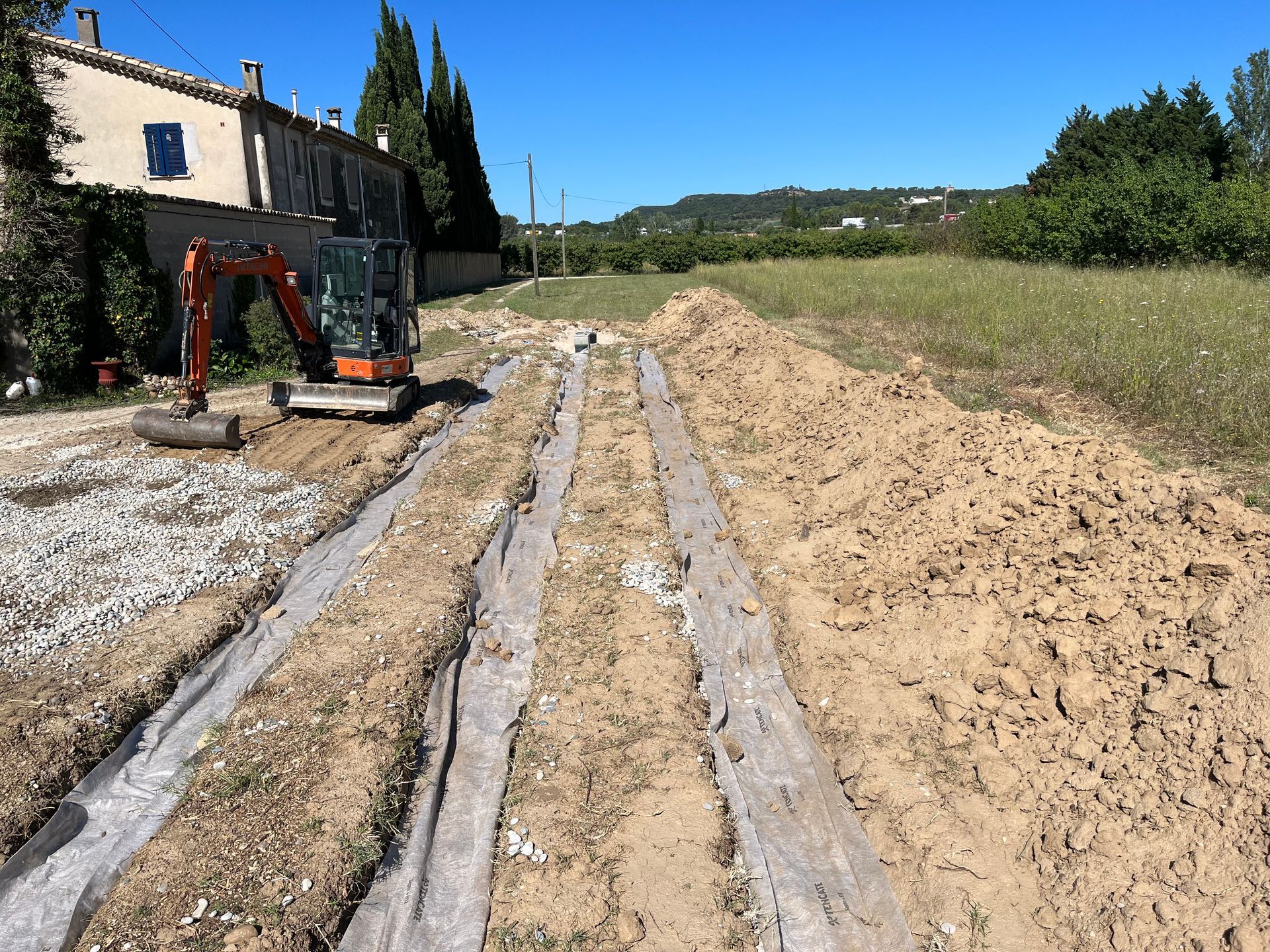 Réalisation de 3 tranchées