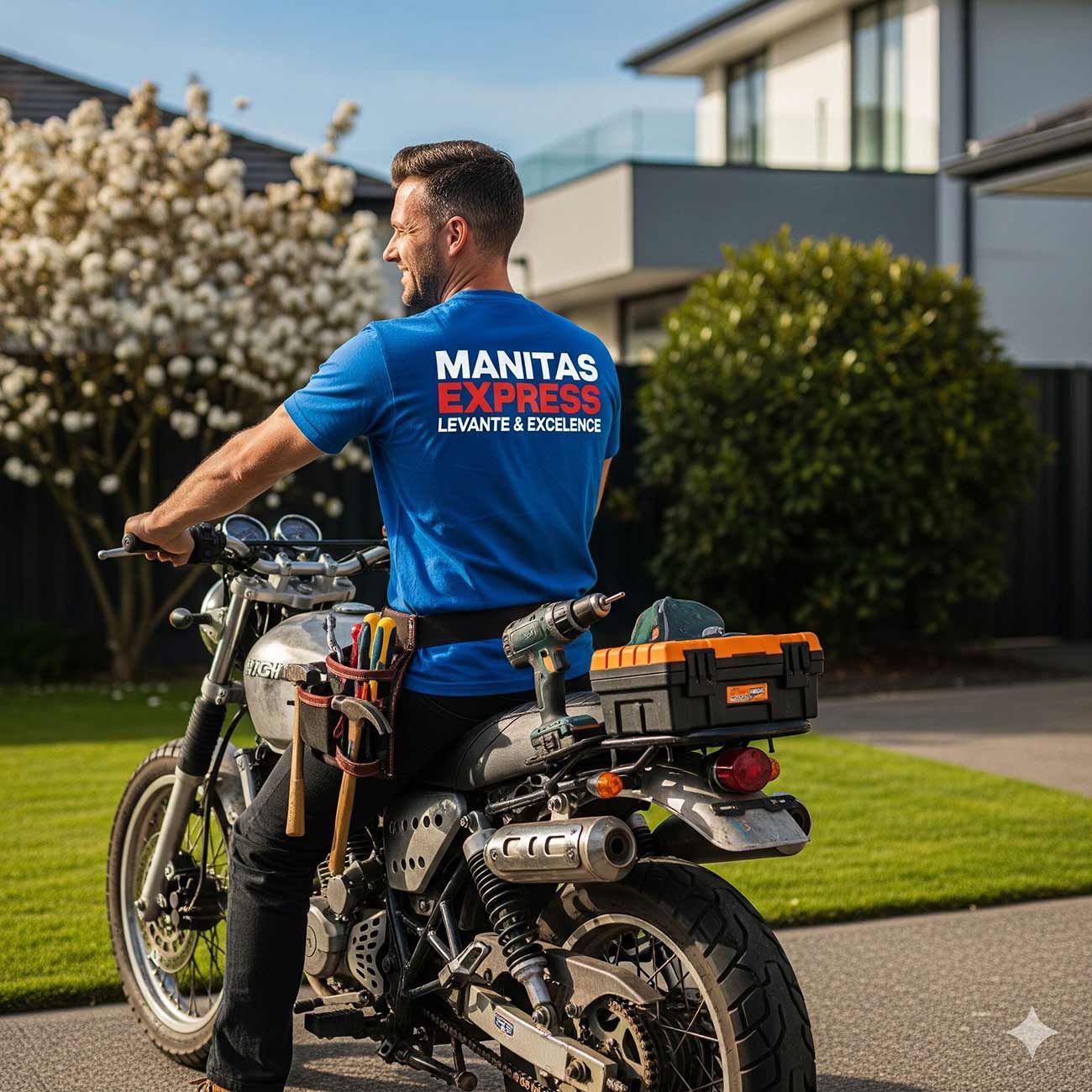 Hombre en moto
