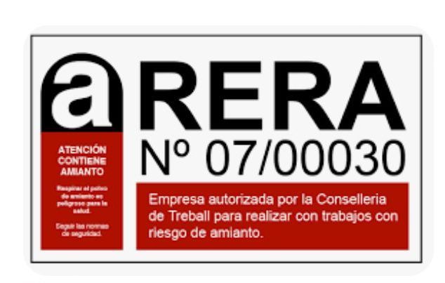 Un cartel que dice arera en español