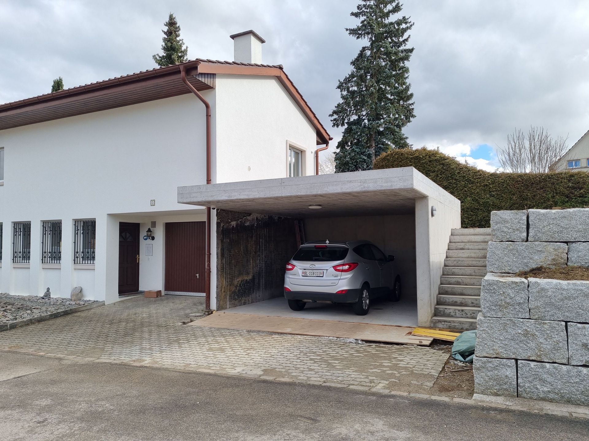 Projekt Carport Gelterkinden - Werner Bussinger Architektur - Rothenfluh