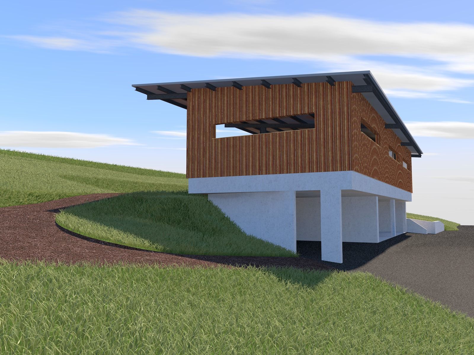 Projekt Neubau Freilaufstall, Zeglingen - Werner Bussinger Architektur - Rothenfluh