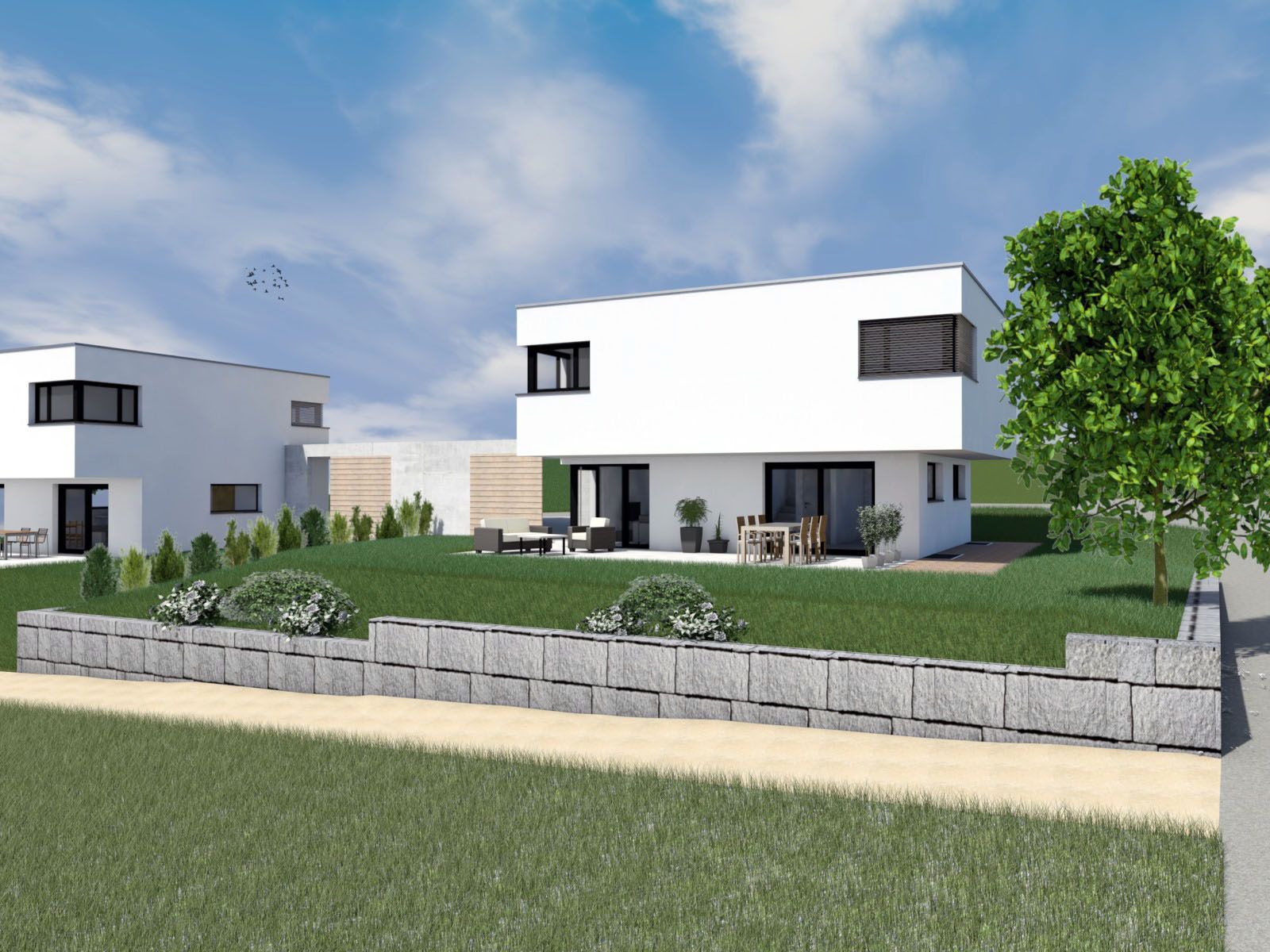 Projekt EFH A+B Nenzlingen - Werner Bussinger Architektur - Rothenfluh