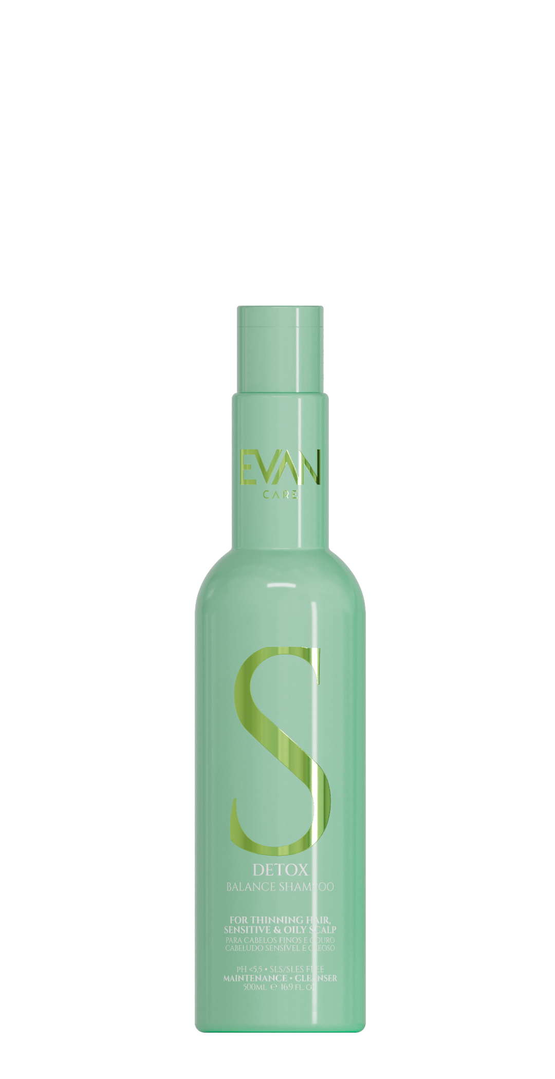 Una botella negra con la letra m.