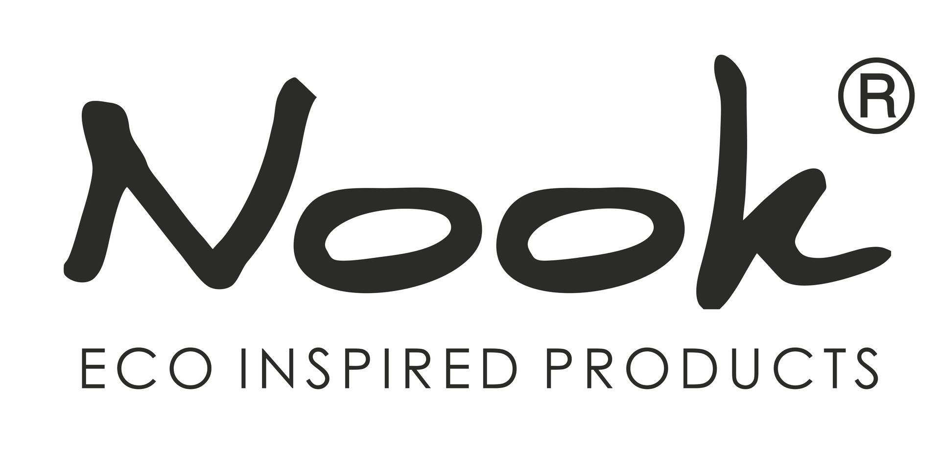 El logotipo de los productos inspirados en Nook Eco es en blanco y negro.