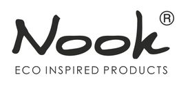 El logotipo de los productos inspirados en Nook Eco es en blanco y negro.