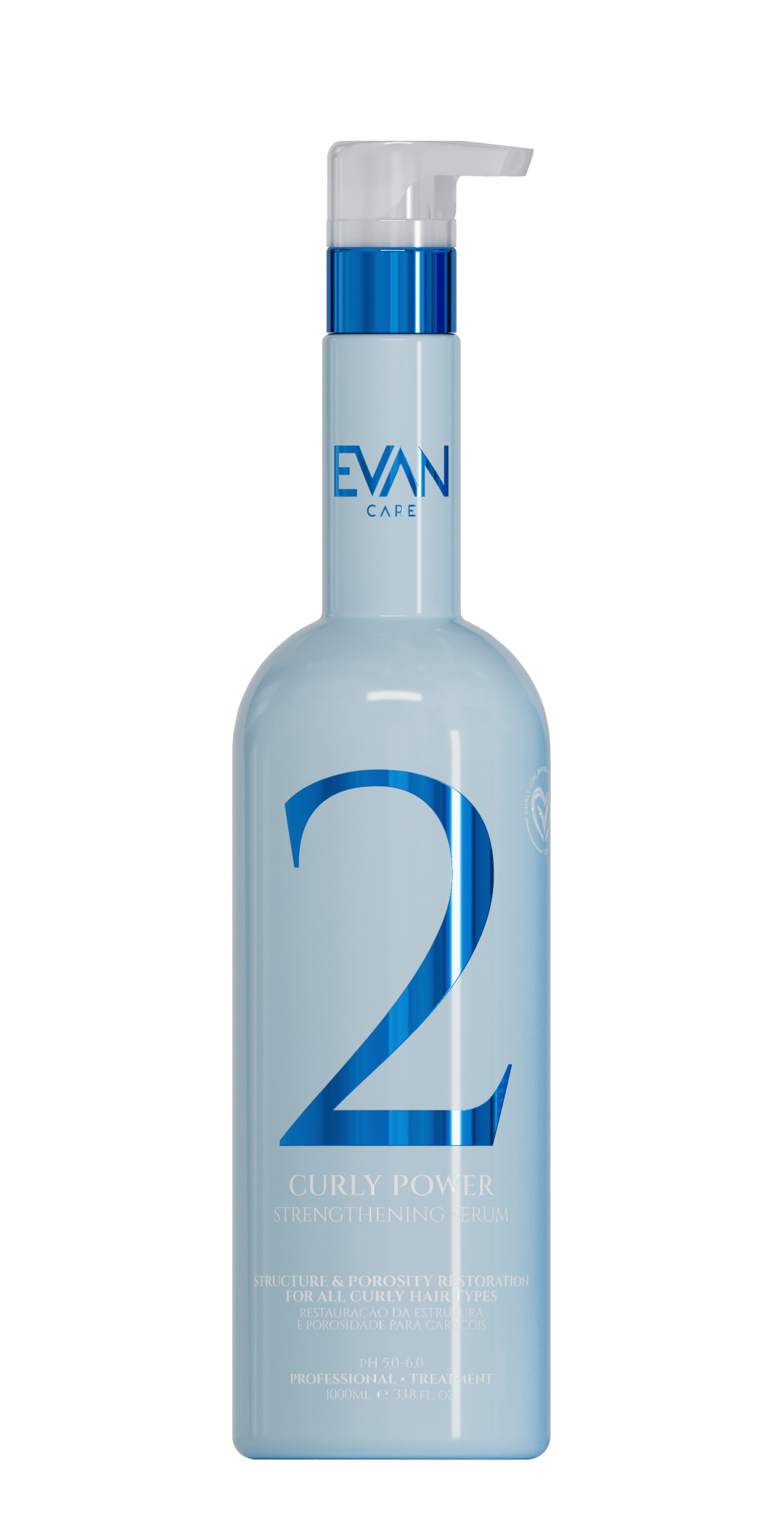 Una botella de loción con una bomba dorada sobre un fondo blanco.