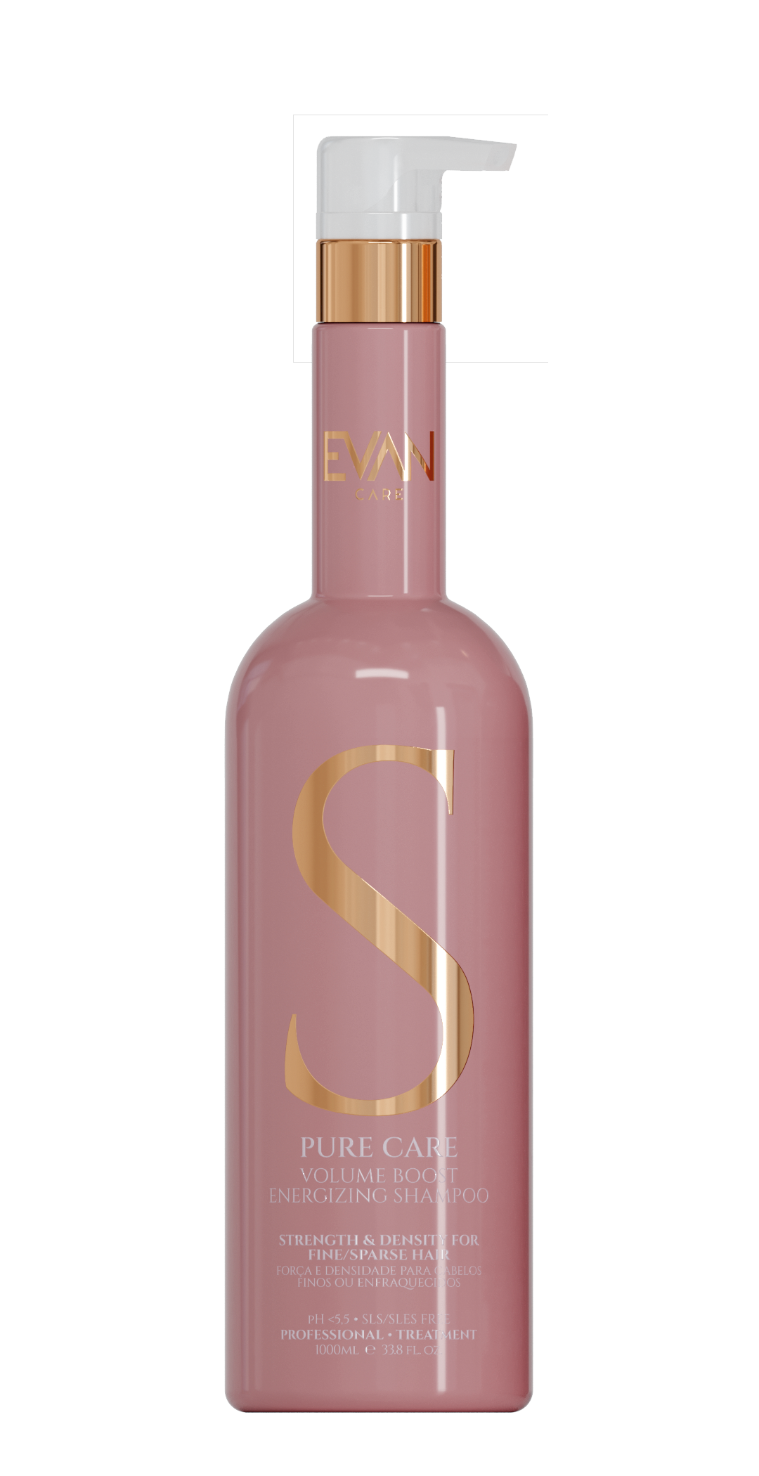 Una botella negra con la letra s en ella