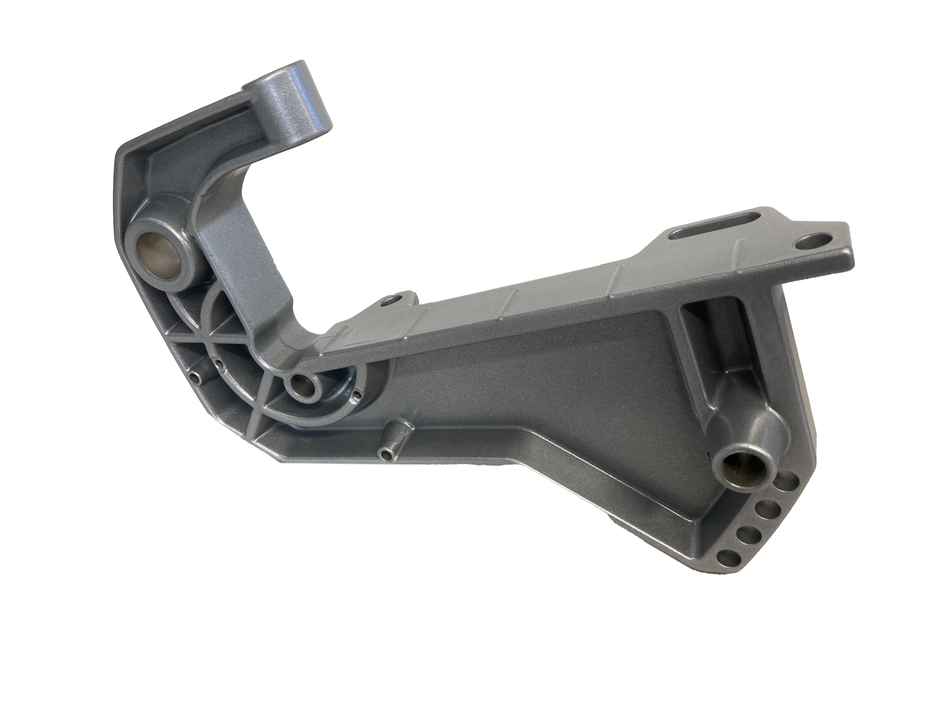 Eine Nahaufnahme eines Kunststoffteils auf einem weißen Hintergrund.