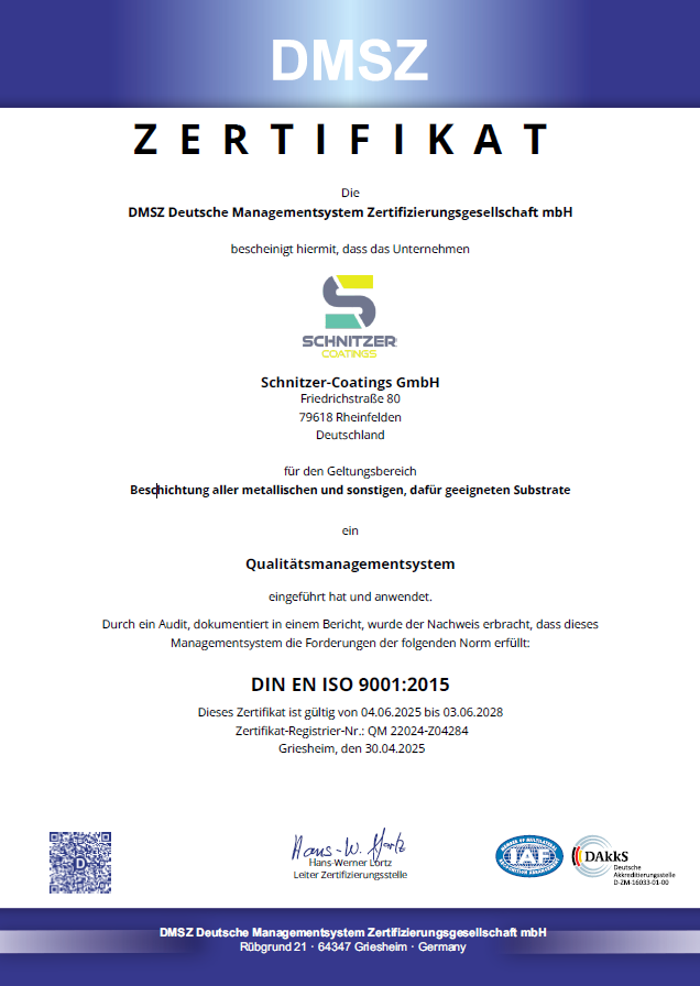 Es ist ein Zertifikat mit der Aufschrift „Zertifikat“.