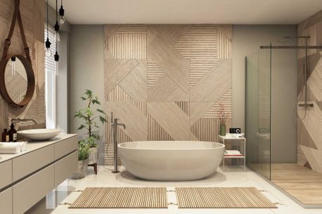 Weiße Heizung vor einer orangenen Wand