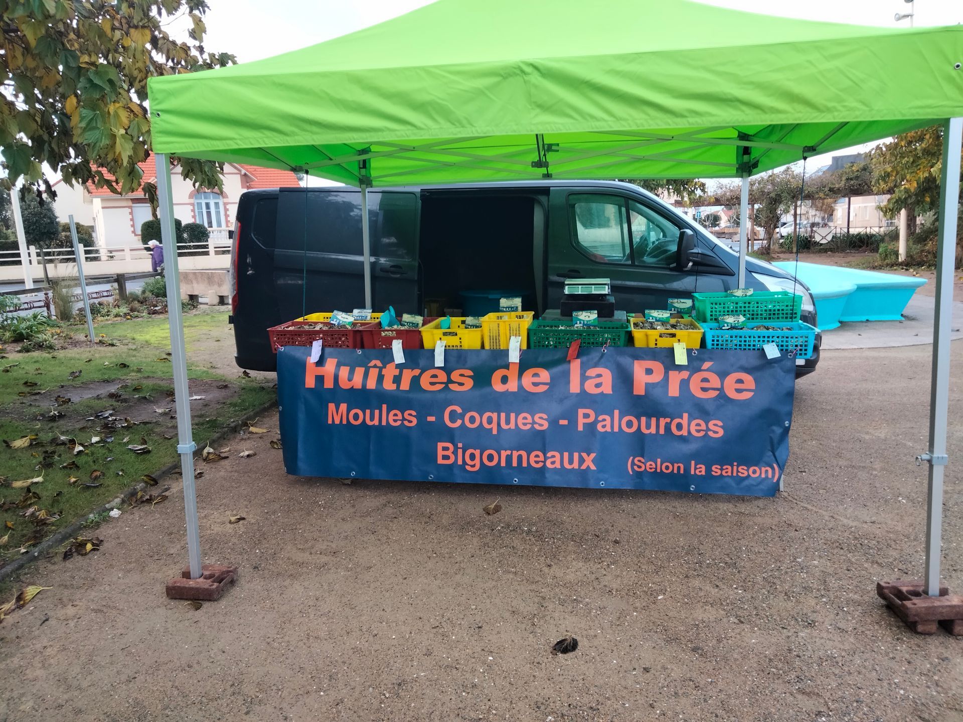 Espace de vente des huîtres