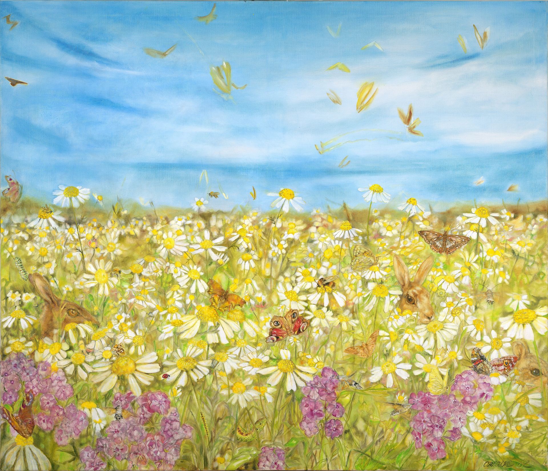 Häschenwiese, Blumen, Reproduktionen Ariane Michaelis