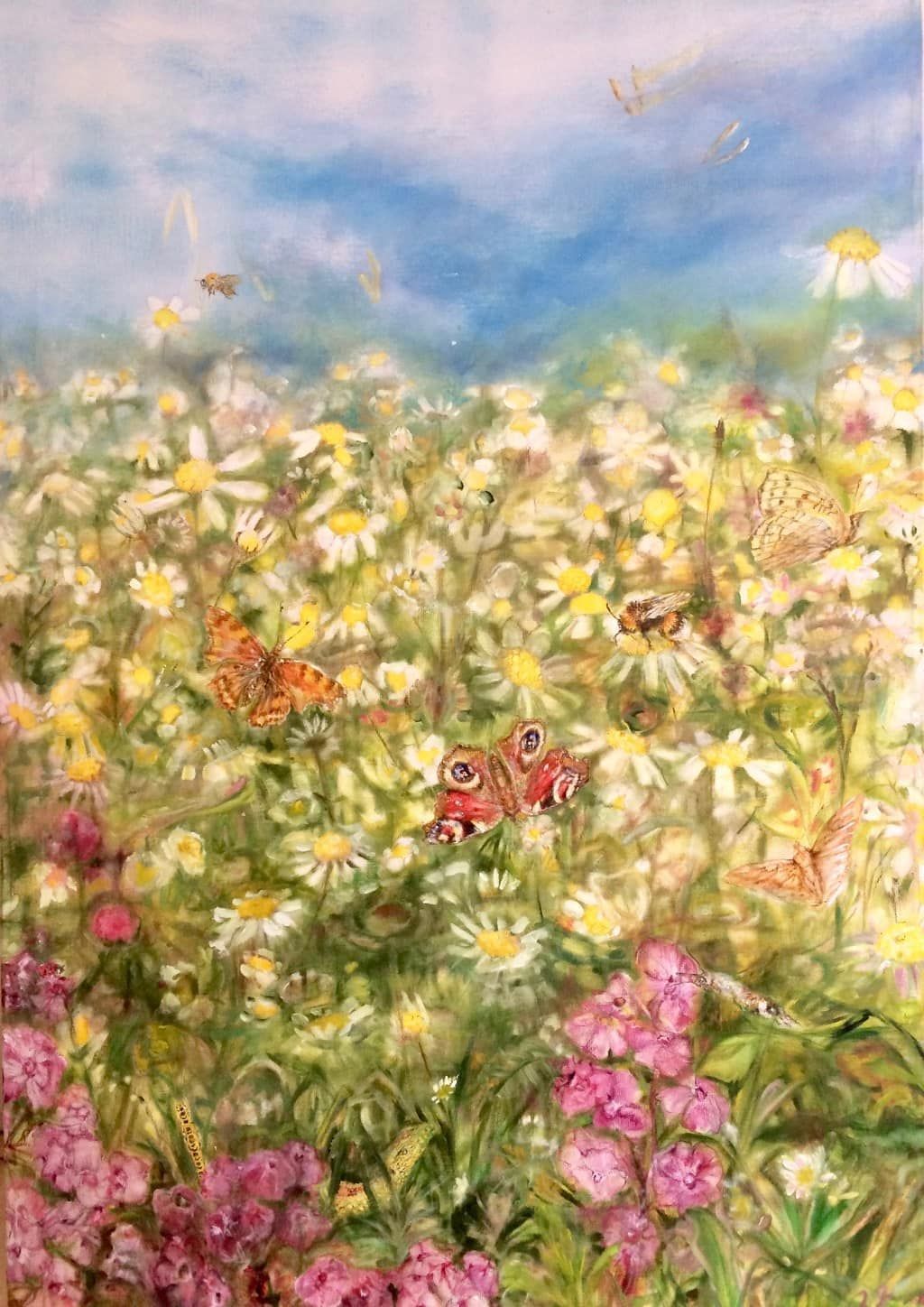 Ariane Art - Ölgemälde Nackte Frau mit Füllhorn