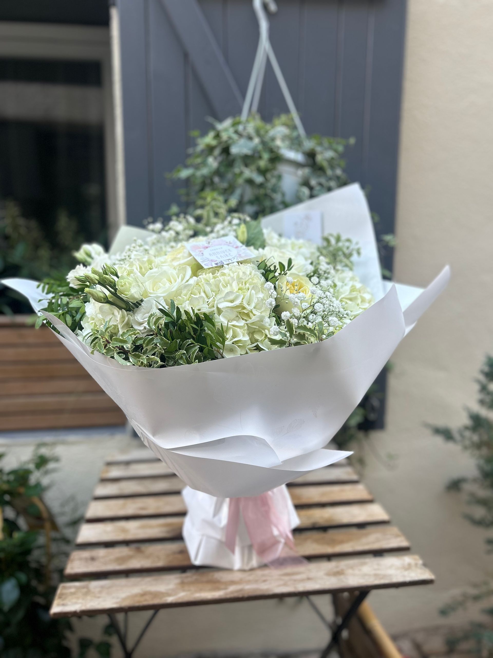 Bouquet de fleurs blanches