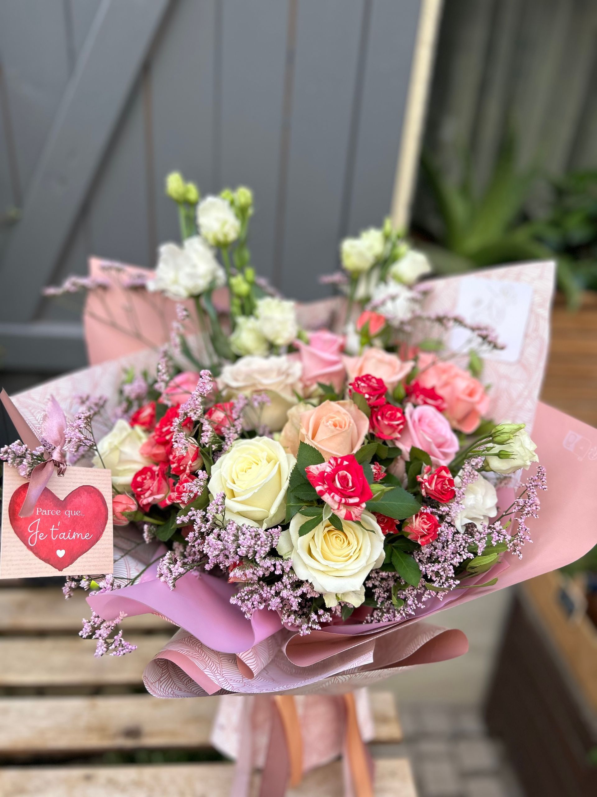 Bouquet de roses pour dire je t'aime