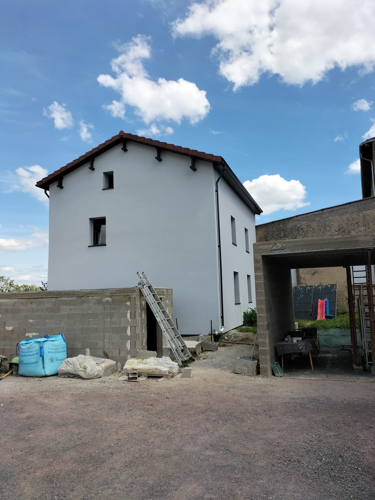 Maison après rénovation de façades