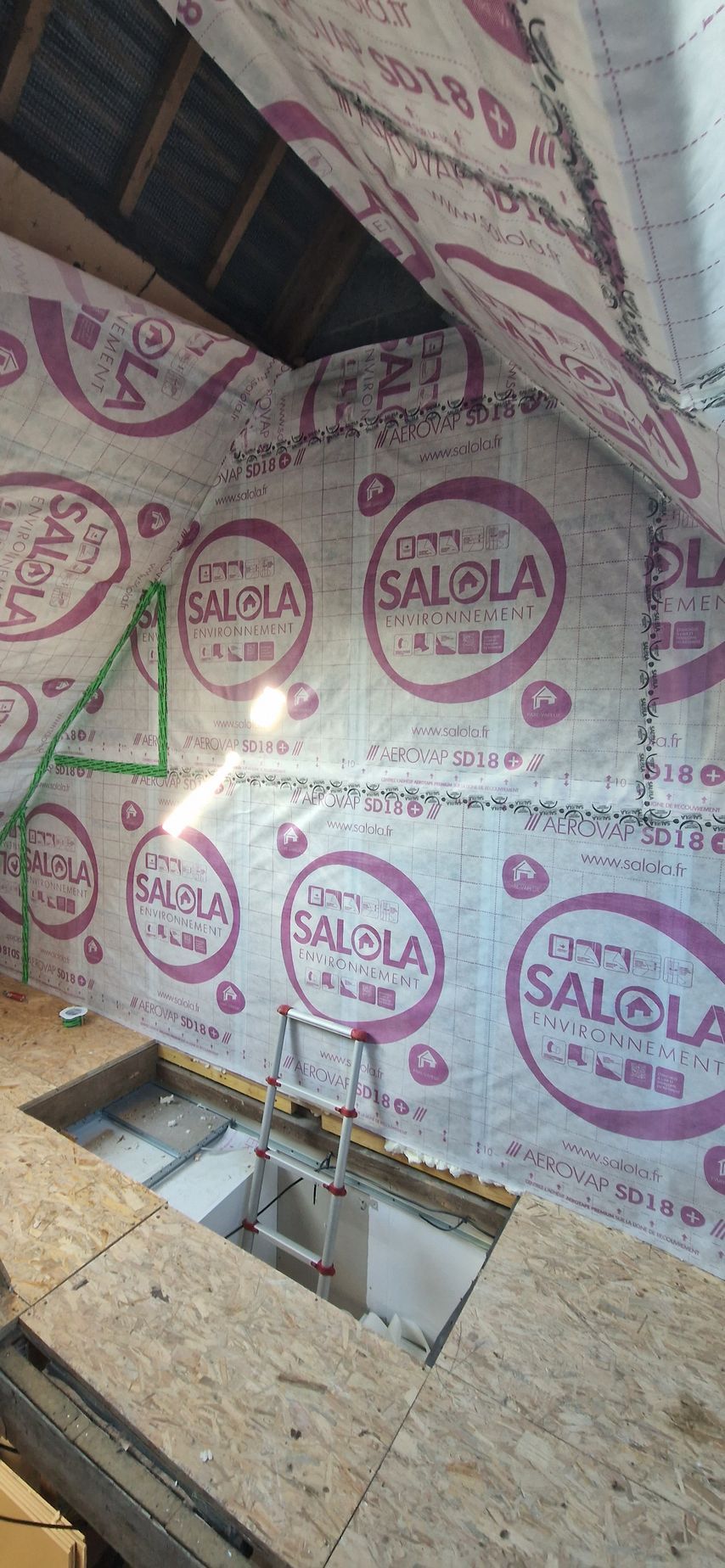 Exemple de réalisation apportée chez un particulier