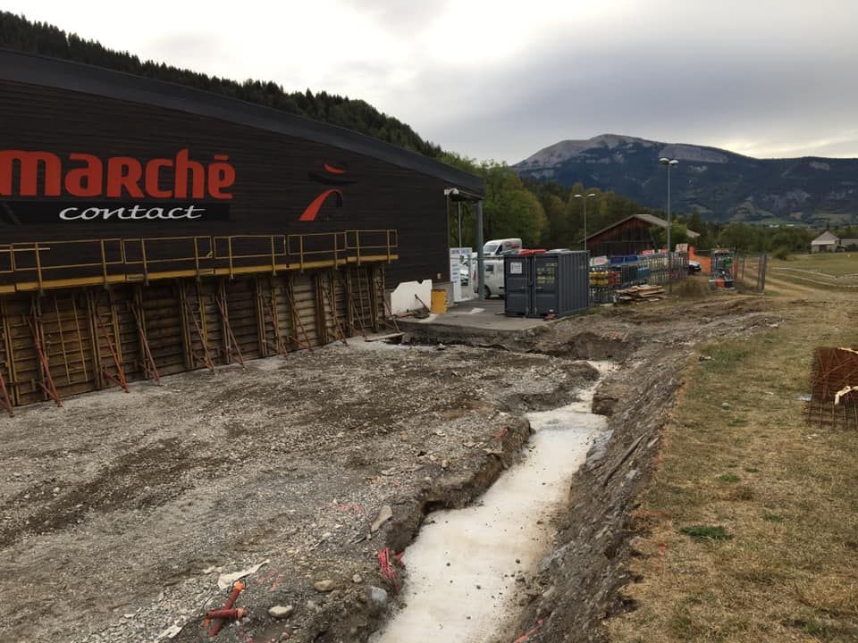 Des travaux de terrassement