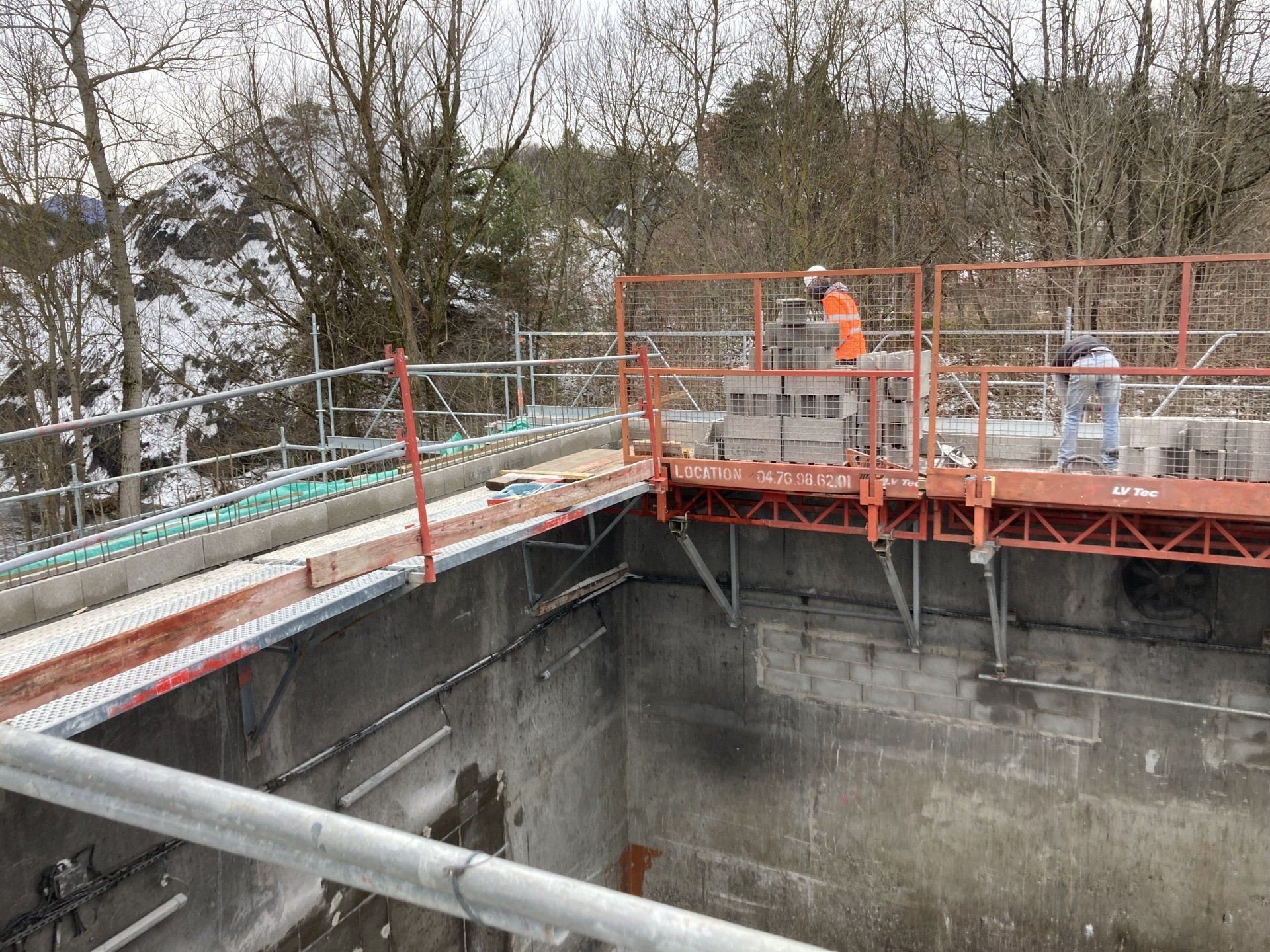 Des travaux de gros oeuvre