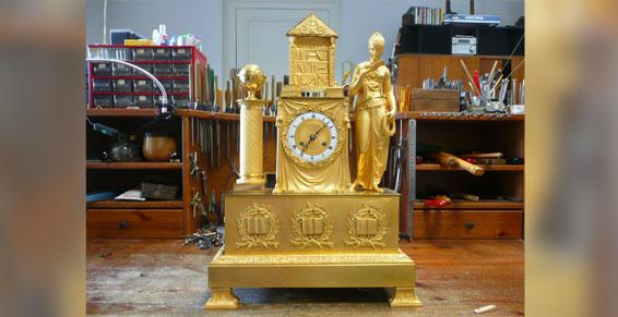 Pendule Empire Atelier l'Horlogerie d'Antan, pendules et horloges anciennes Bordeaux