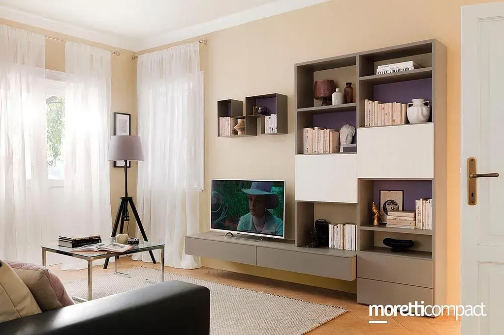 Agencement TV de la gamme Moretti Compact modèle lv111