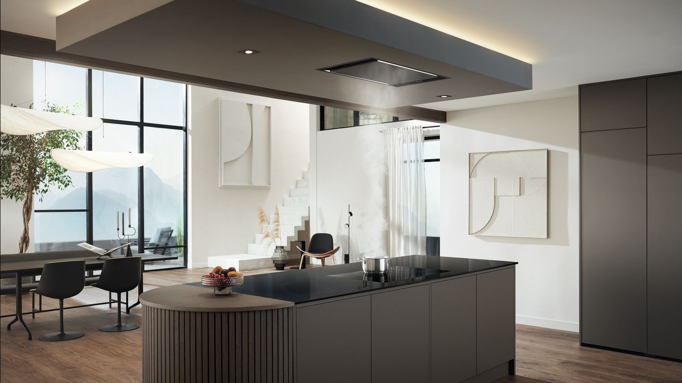 Cuisine moderne avec appareils de cuisson haut de gamme