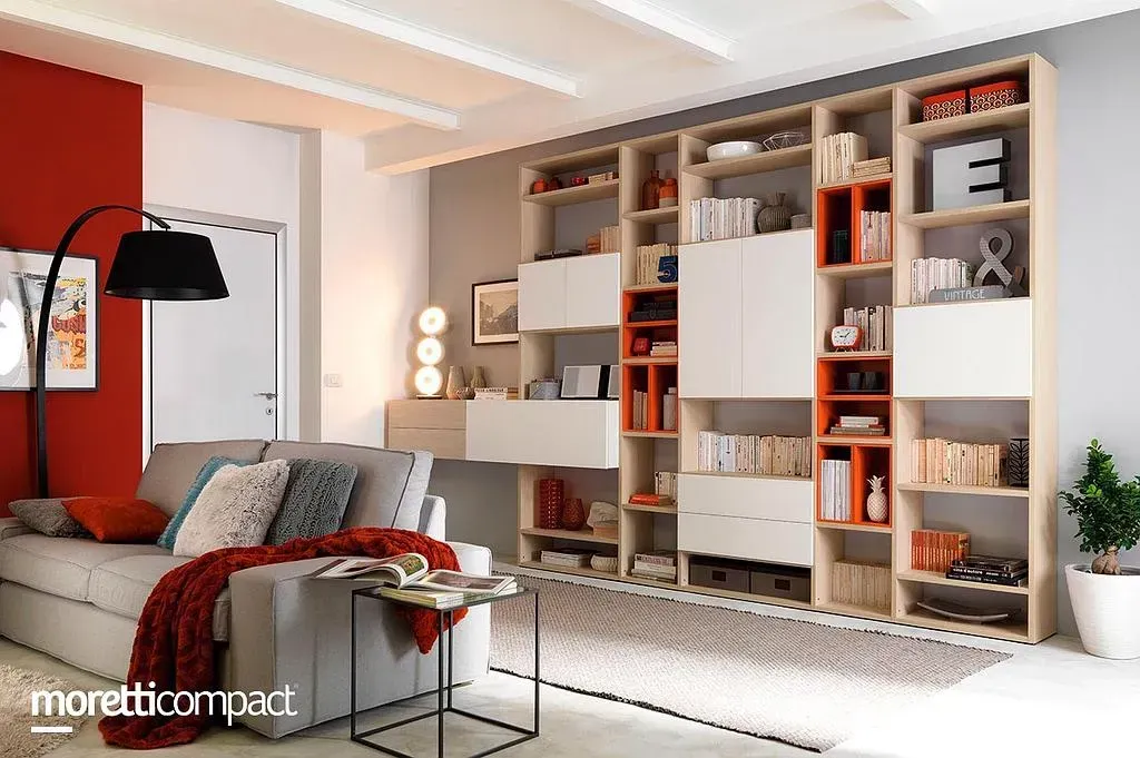 Grande bibliothèque Moretti Compact modèle lv117