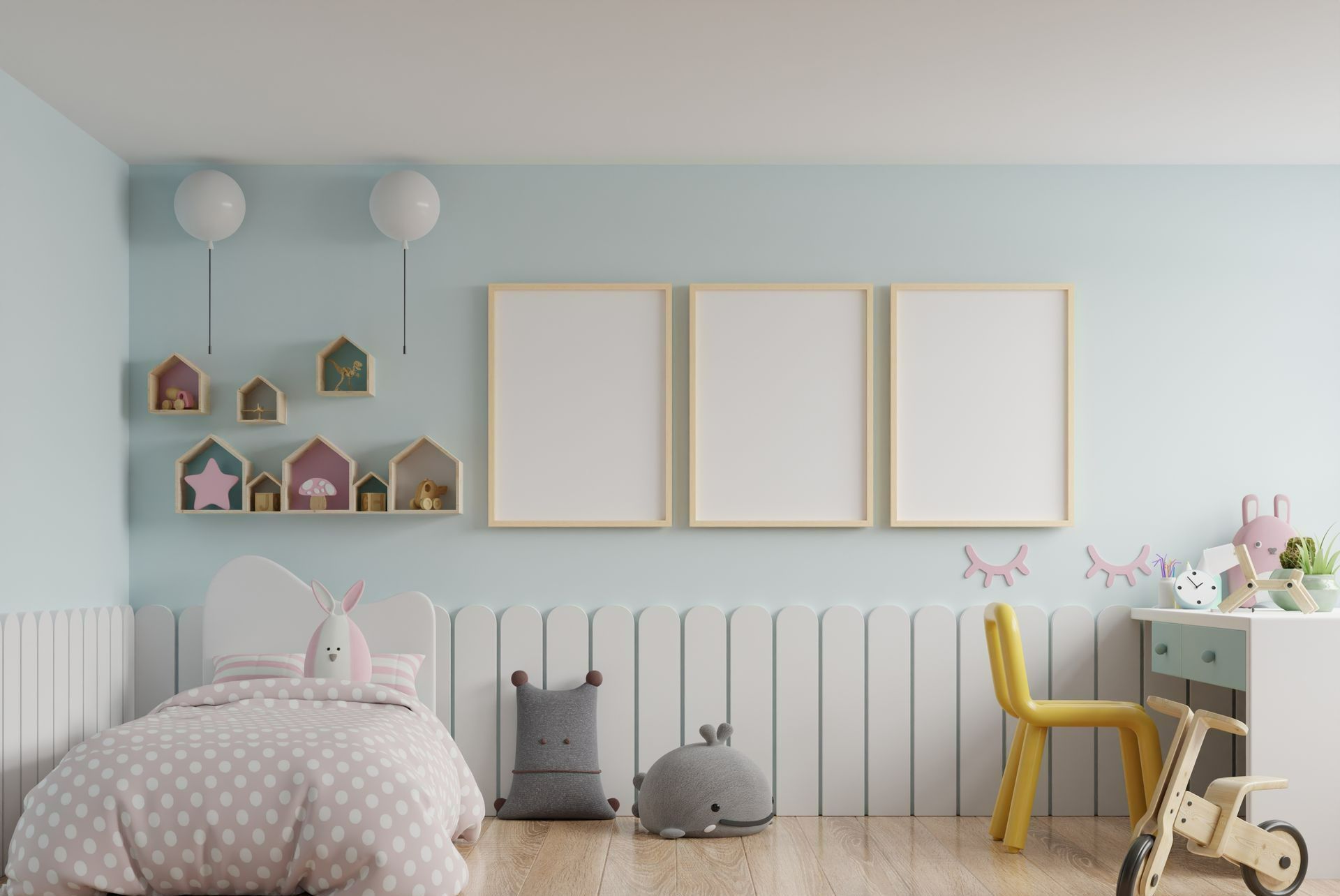 Mur d'une chambre d'enfant
