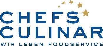 CHEFS CULINAR logo in blue with gold stars and the tagline “WIR LEBEN FOODSERVICE”