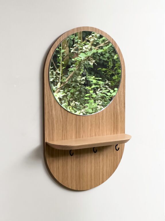Miroir en bois