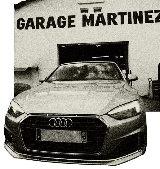 Audi devant le garage MARTINEZ