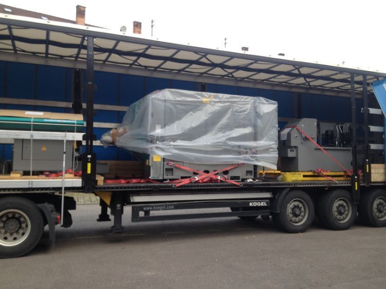 beladener Anhänger Lkw