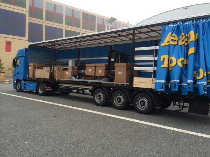 Lkw von Andreas Beham Transporte mit offener Ladefläche