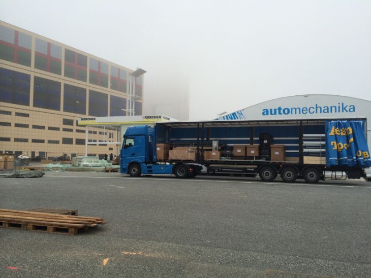 Lkw von Andreas Beham Transporte mit offener Ladefläche