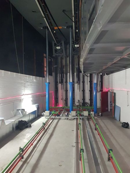 Installation hydraulique sur site