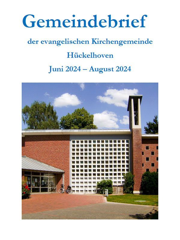 A book titled gemeindebrief der evangelischen kirchgemeinde huckelhoven