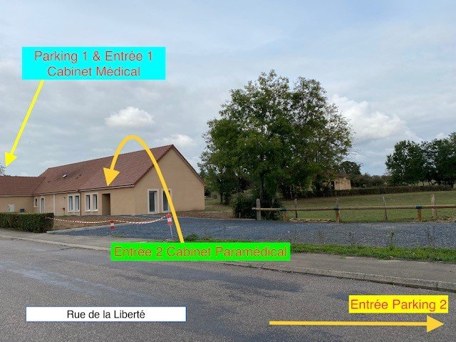 Accès Cabinet Palinges Extension Paramédicale