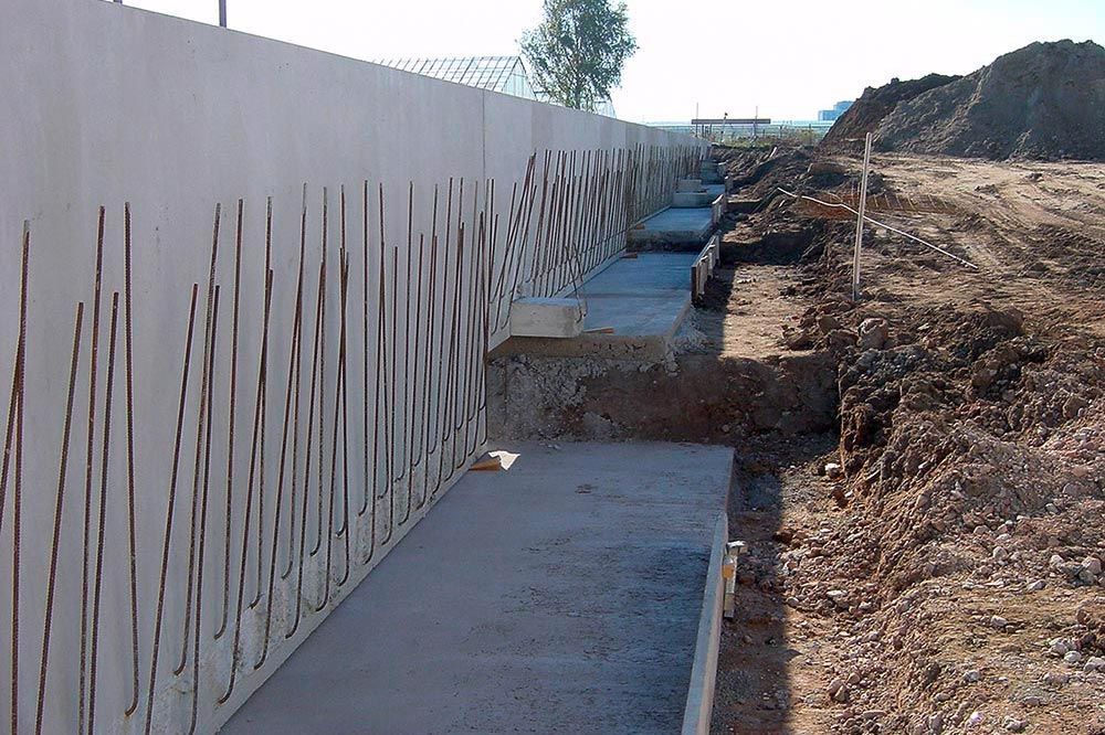 Tiefbau Gewerbe Fundament