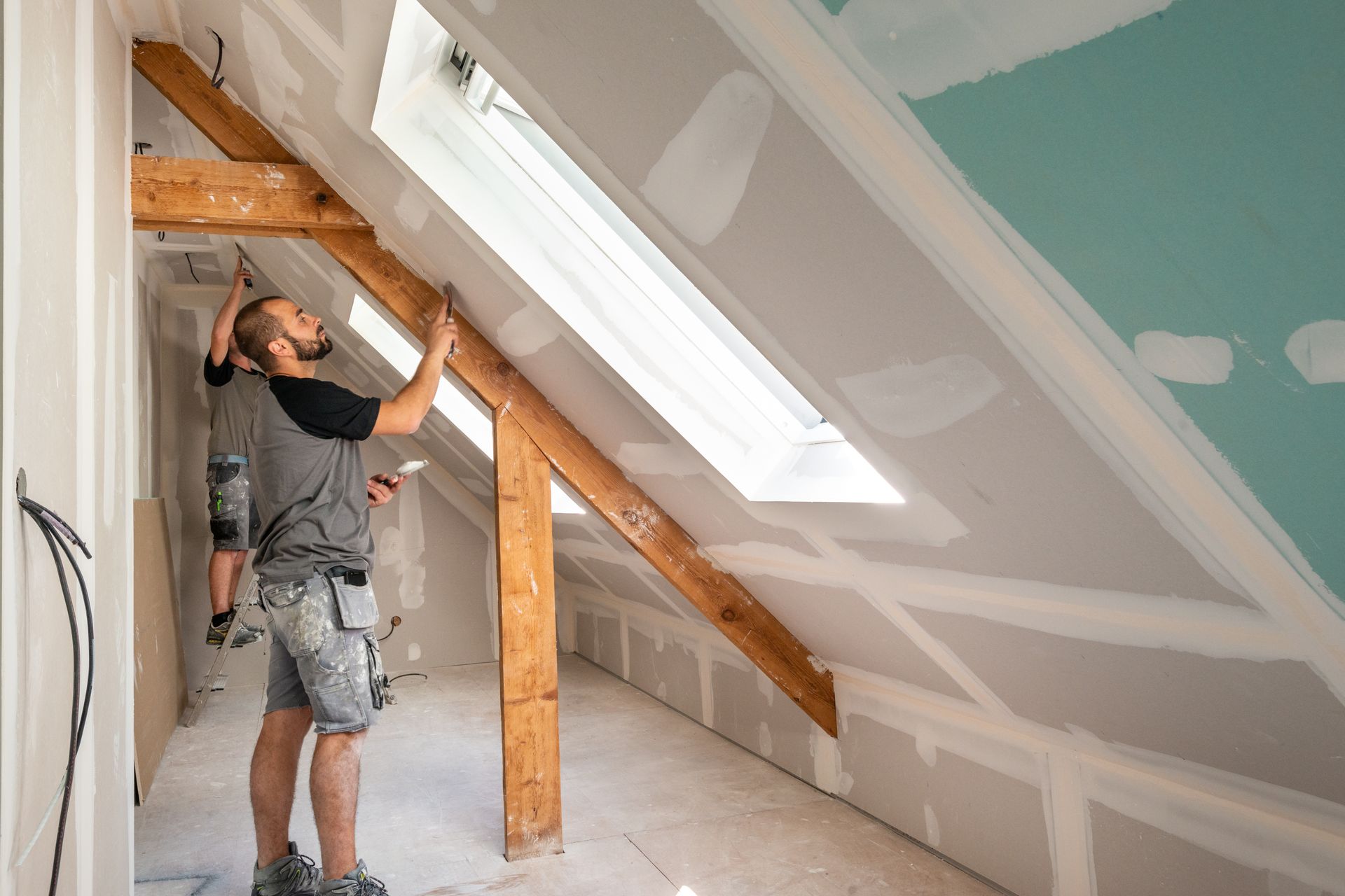 Réalisation travaux sous pente