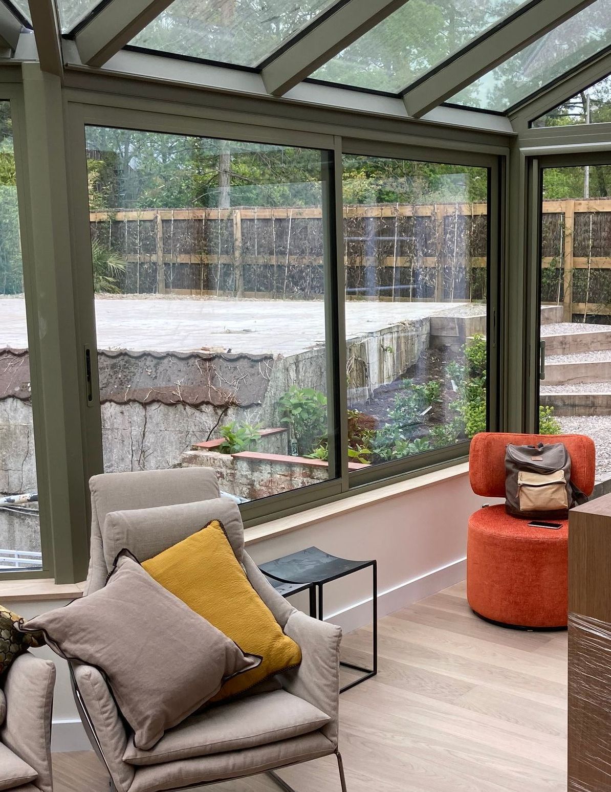 Pose de parquet véranda