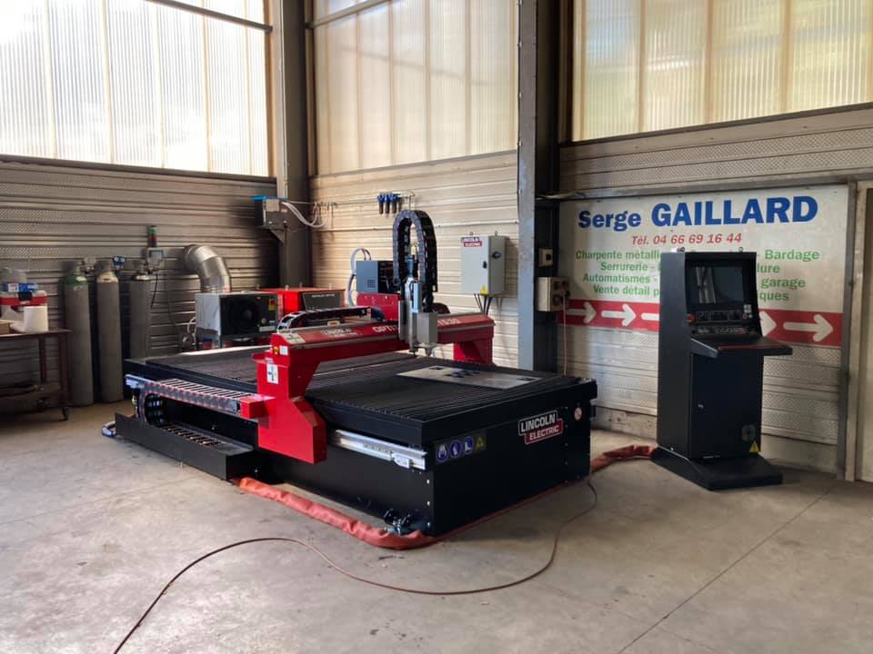 Machine de découpe de métal de l'atelier