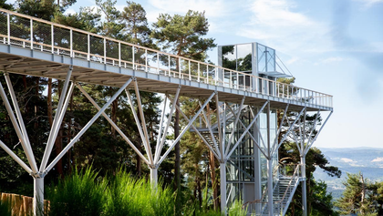 Passerelle - Parc aux loups du Gévaudan