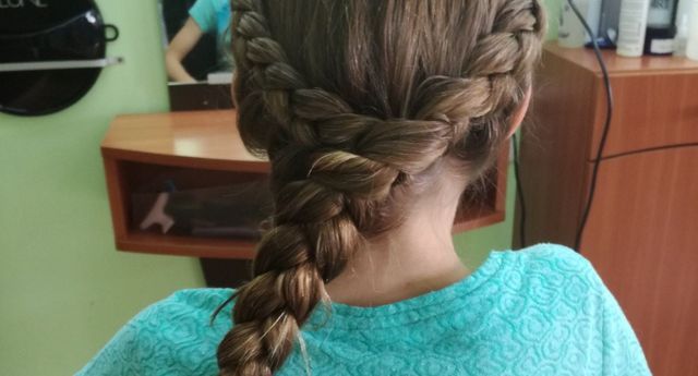 Tresses cornrows vue de dos