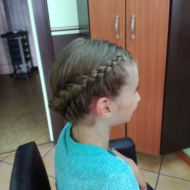 Tresses cornrows vue de profil